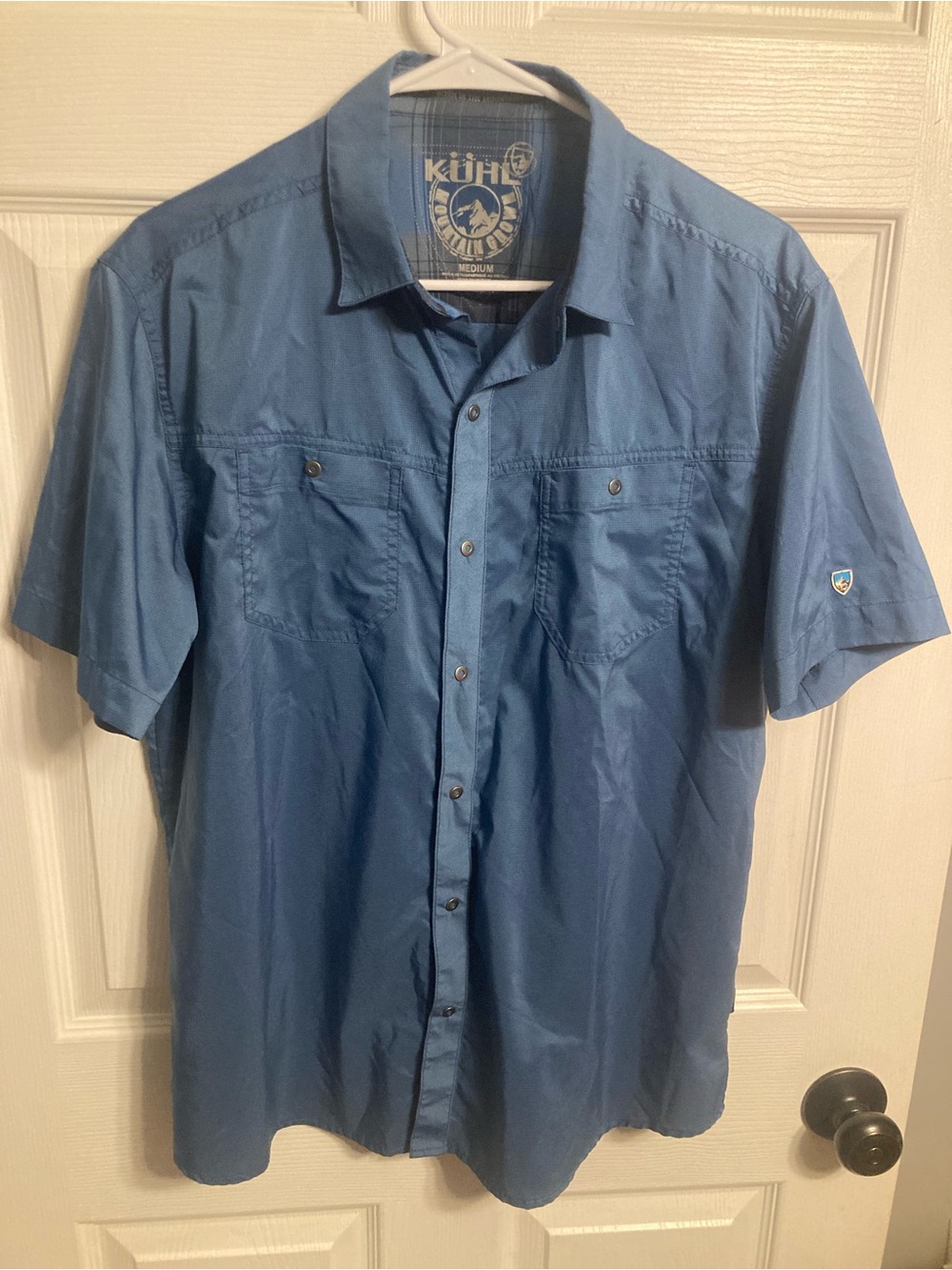 Kuhl Men's Short-Sleeve Button-Down Shirt - Blue